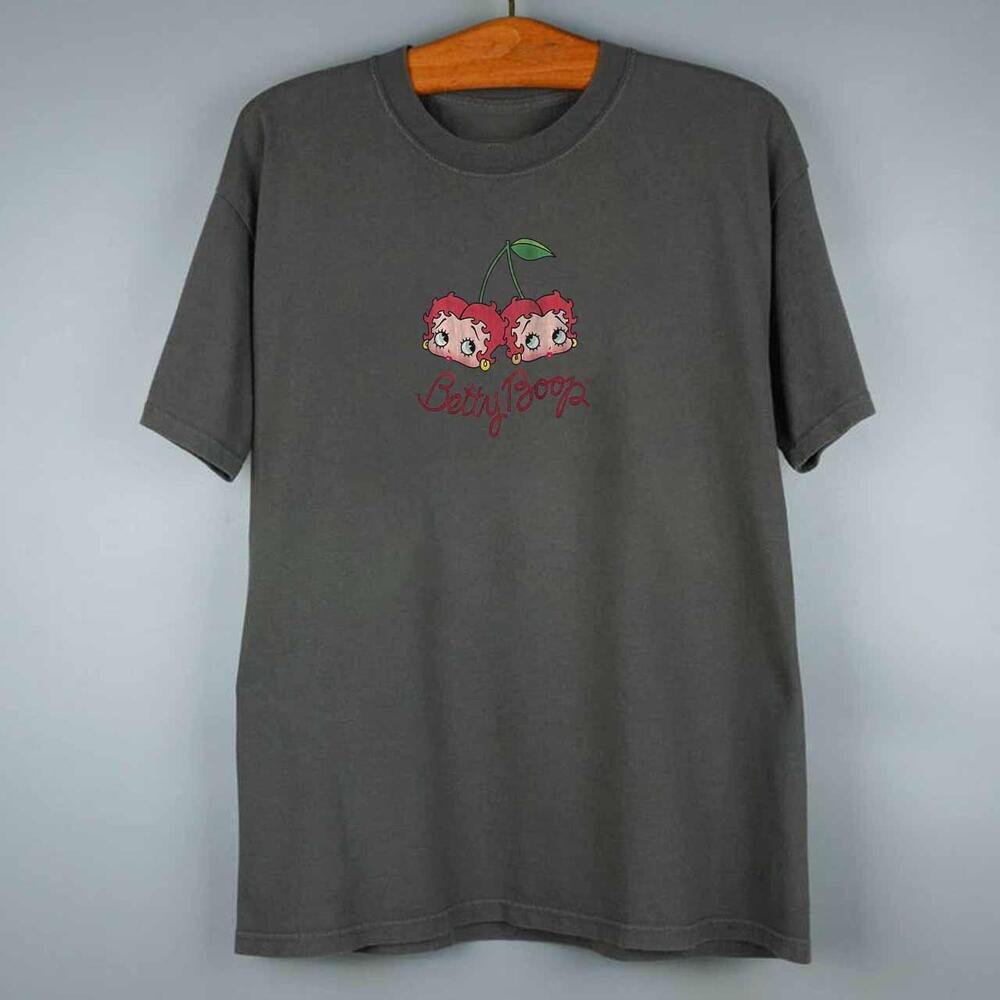 Style Betty Boop Cherry Charcoal Tee